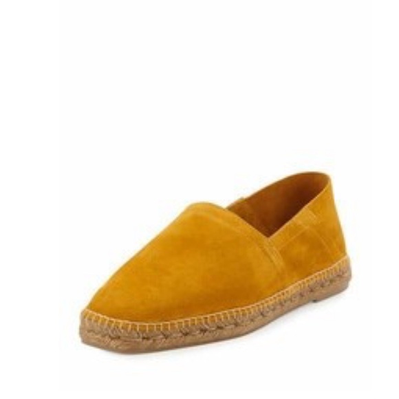 Tom Ford Barnes Suede Espadrille Yellow